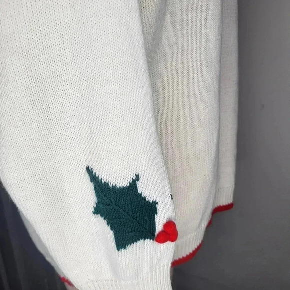 Vintage Picket and Smith Womens Holiday Christmas Button Cardigan Size Medium - Picture 2 of 8